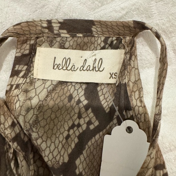 ASOS Bella Dahl Snake Print Halter Dress casual light weight sundress - Picture 4 of 6